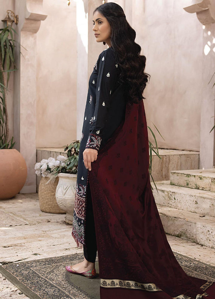 Elak By Humdum Embroidered Khaddar Suits Unstitched 3 Piece HD23EK D-05 - Winter Collection