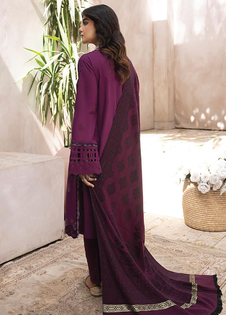 Elak By Humdum Embroidered Khaddar Suits Unstitched 3 Piece HD23EK D-06 - Winter Collection