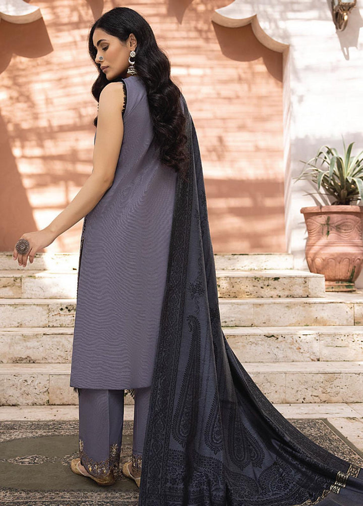 Elak By Humdum Embroidered Khaddar Suits Unstitched 3 Piece HD23EK D-07 - Winter Collection