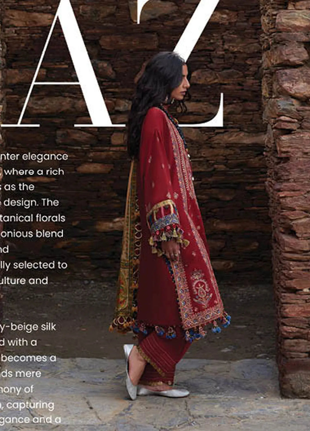 Elan Embroidered Suits Unstitched 3 Piece EL24W EW24-07 Elnaz - Winter Collection