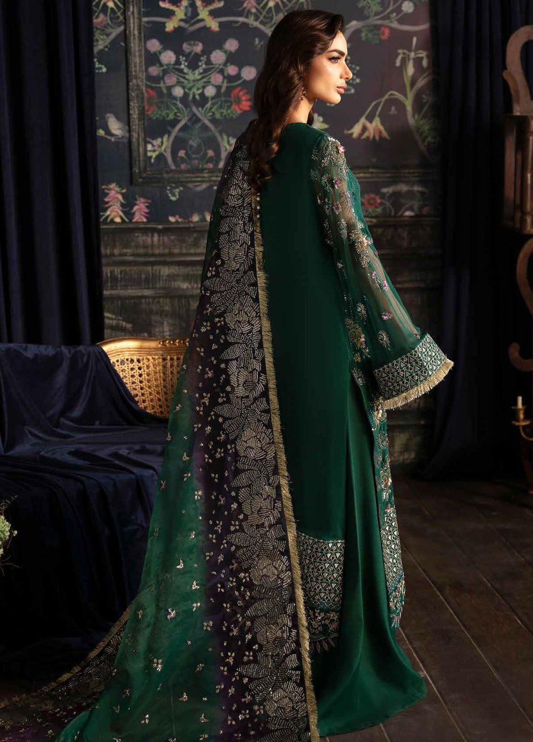 Elanora by Nureh Embroidered Chiffon Suits Unstitched 4 Piece NU24EL NEL-42 - Formals Collection