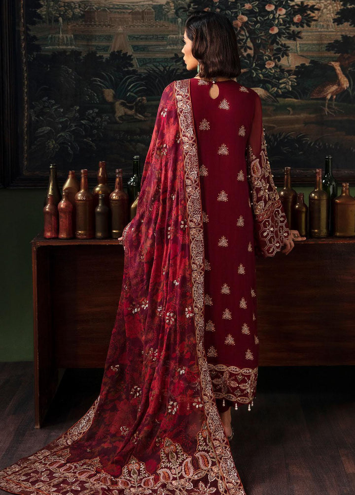 Elanora By Nureh Embroidered Chiffon Suits Unstitched 4 Piece NU23ELL NEL-33 - Luxury Collection