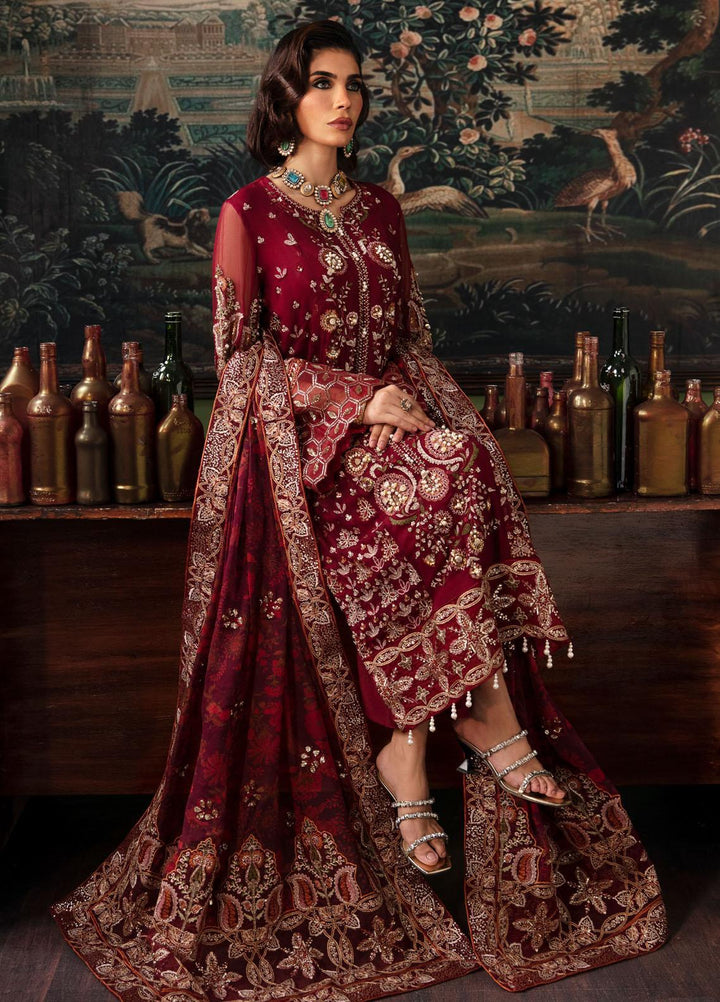 Elanora By Nureh Embroidered Chiffon Suits Unstitched 4 Piece NU23ELL NEL-33 - Luxury Collection