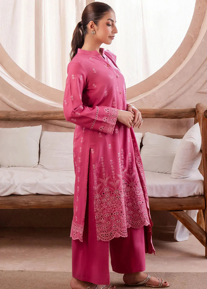Elara by Meerak Embroidered Chikankari Suits Unstitched 3 Piece MRK24EL Azalea - Winter Collection