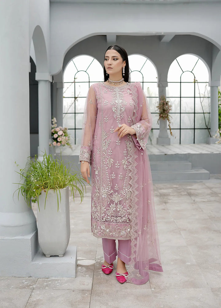 Elegance by Layout Embroidered Net Suits Unstitched 4 Piece LO24EL Desiree - Festive Collection