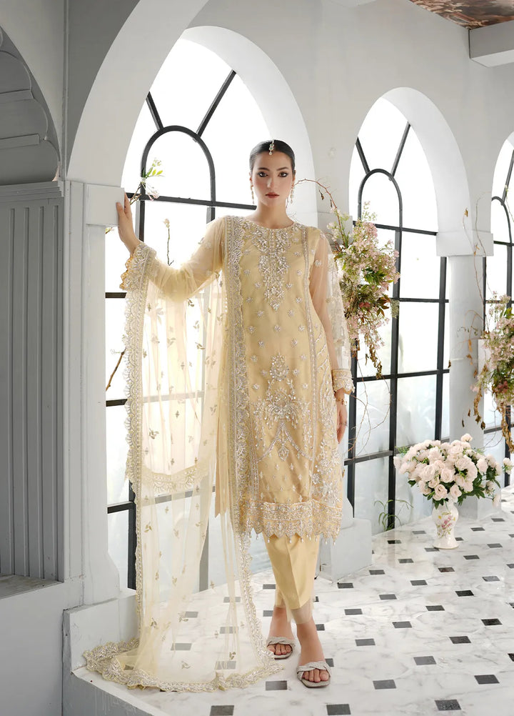 Elegance by Layout Embroidered Net Suits Unstitched 4 Piece LO24EL Maya - Festive Collection