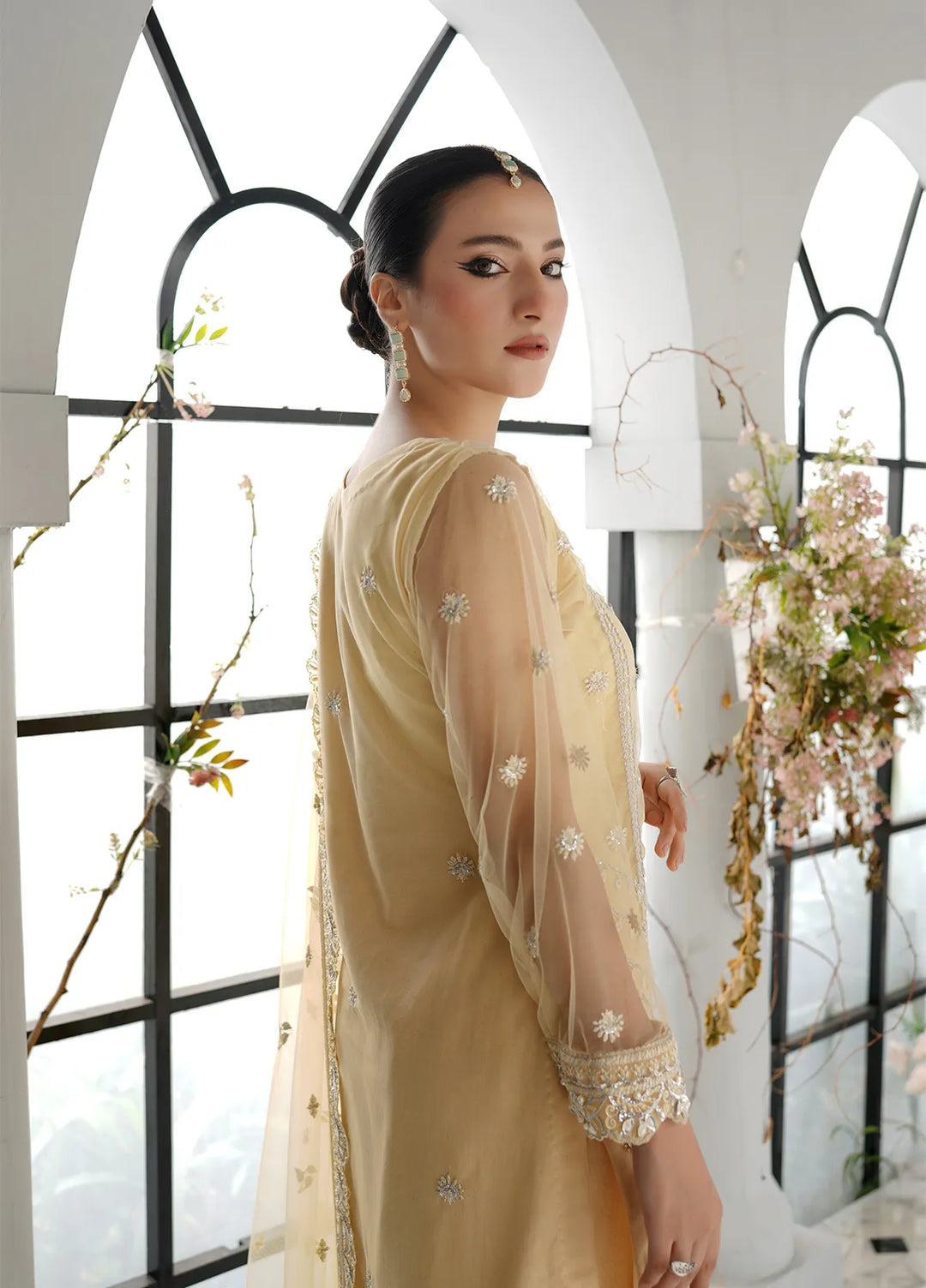 Elegance by Layout Embroidered Net Suits Unstitched 4 Piece LO24EL Maya - Festive Collection