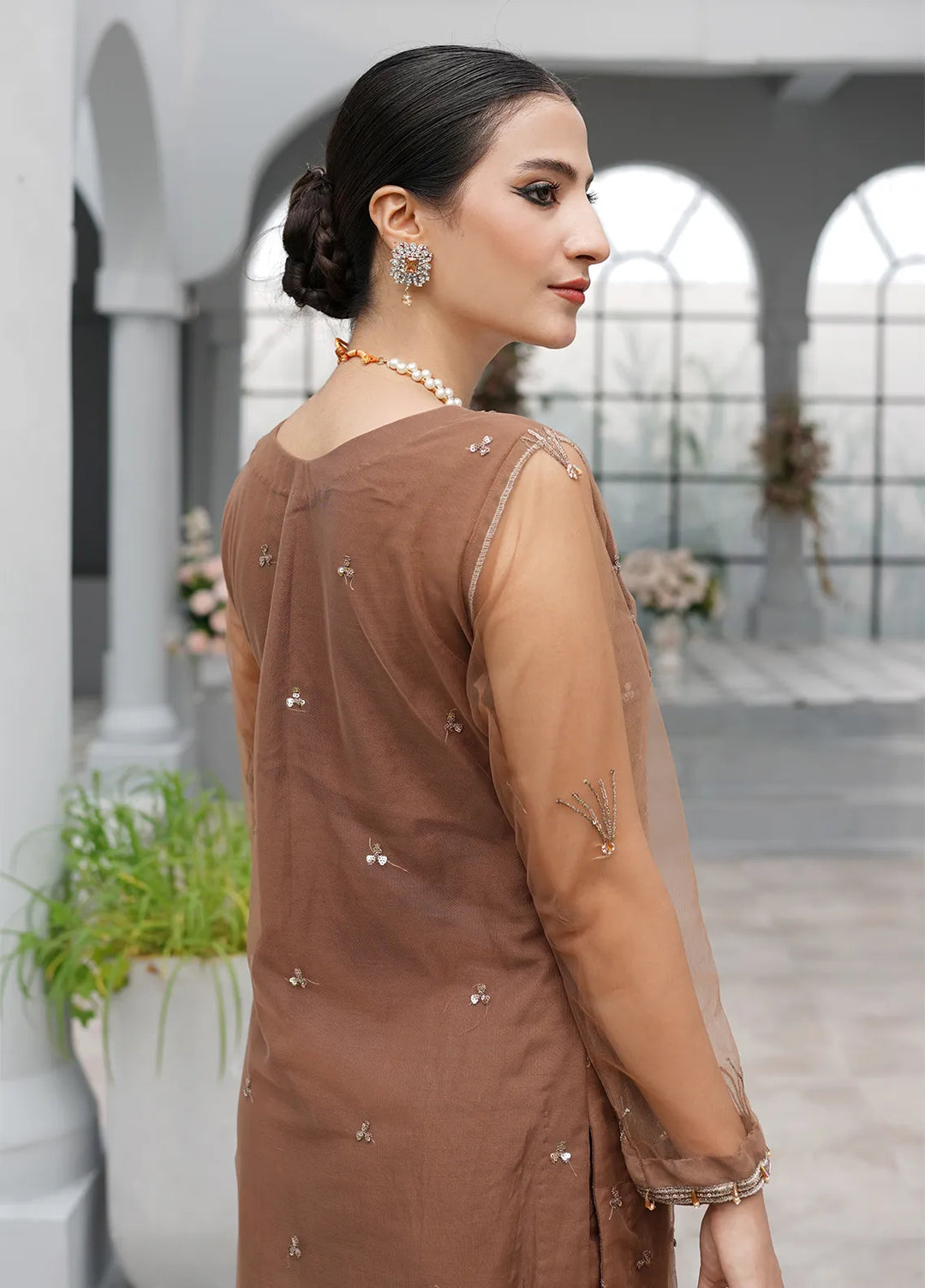Elegance by Layout Embroidered Net Suits Unstitched 4 Piece LO24EL Regine - Festive Collection