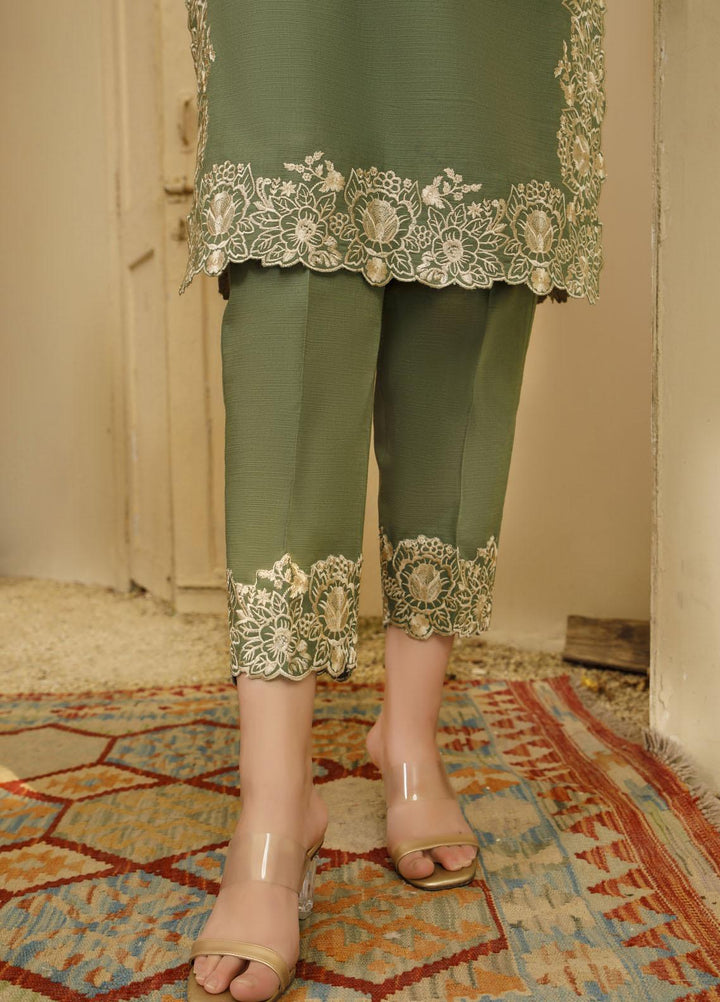 Elegance Luxury Pret Embroidered Khaddar 2 Piece Suit ELG21WP GARDENIA