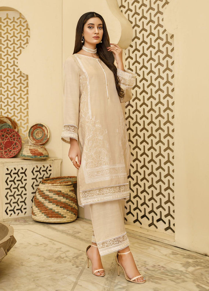 Elegance Luxury Pret Embroidered Khaddar 2 Piece Suit ELG21WP DAISY