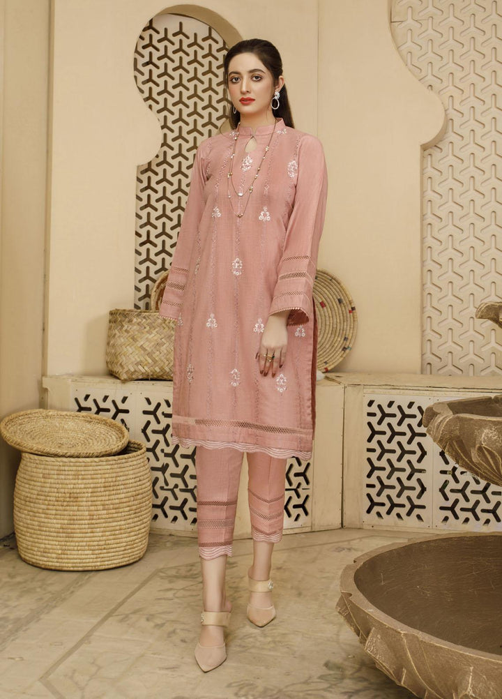 Elegance Luxury Pret Embroidered Khaddar 2 Piece Suit ELG21WP LILLY