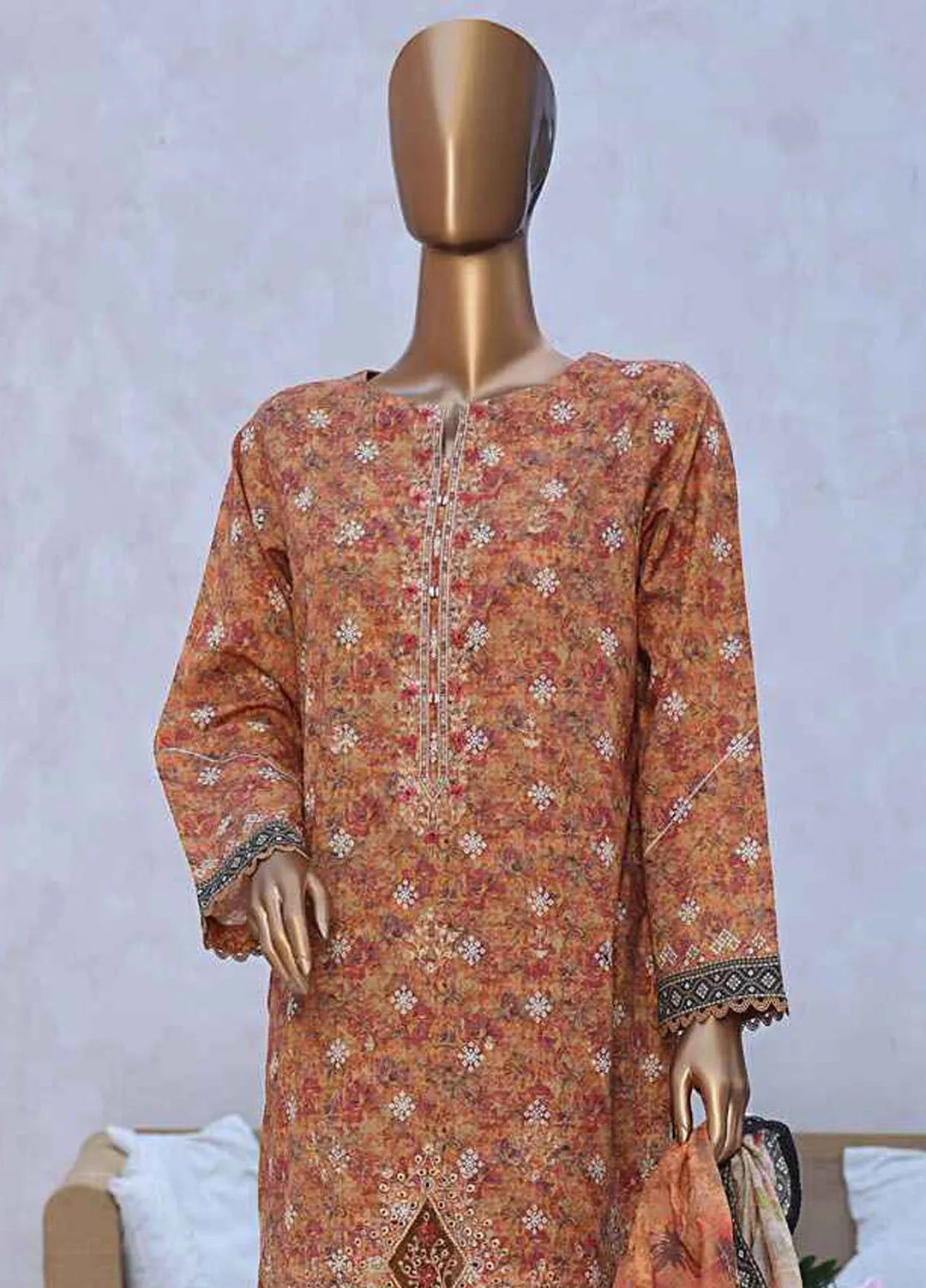 Elegant by HZ Textiles Embroidered Lawn Suits Unstitched 3 Piece HZ25EL EC-931 - Summer Collection