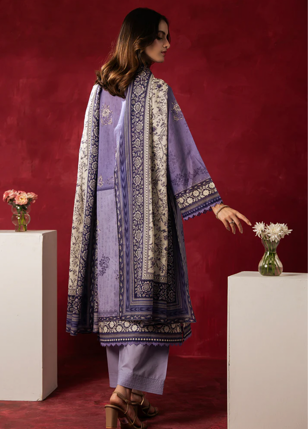 Zoe by Zeen RTW Printed Lawn 3 Piece Suit ZN26UZL WFM36609 - Casual Collection