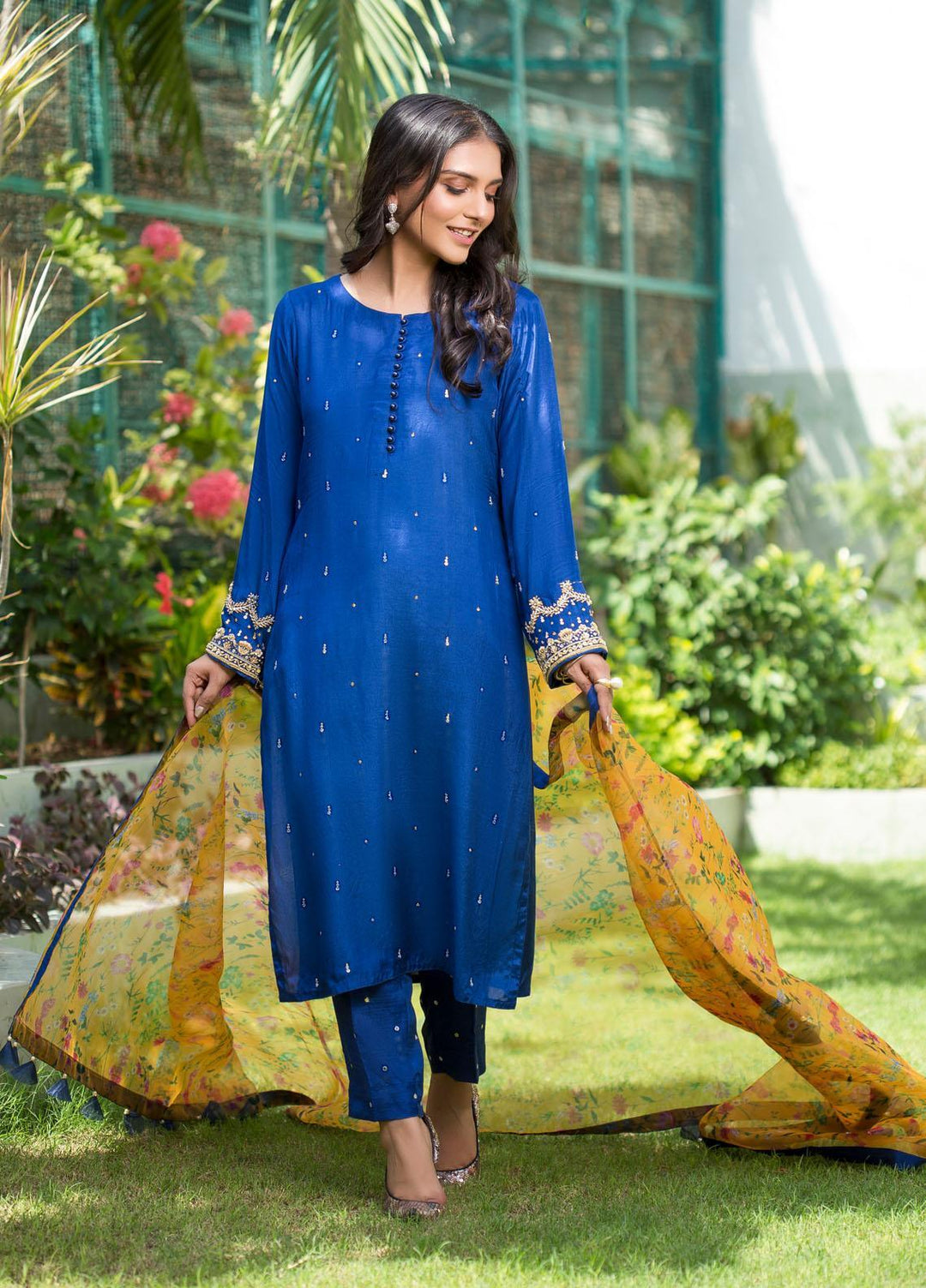 Sidra Mumtaz Luxury Pret Silk 2 Piece SM22EMT 2110-E10-SZ SHAZMINA ...