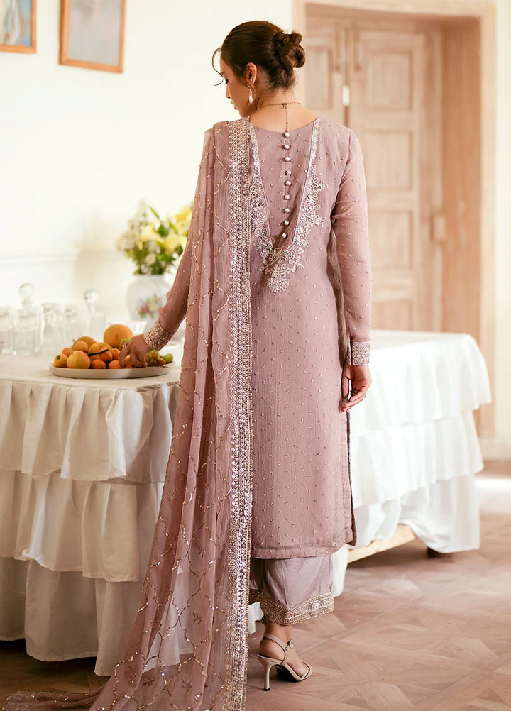 Elinor by Sahane Embroidered Chiffon Suits Unstitched 3 Piece SNE24EL EL-1802 Elora - Formal Collection