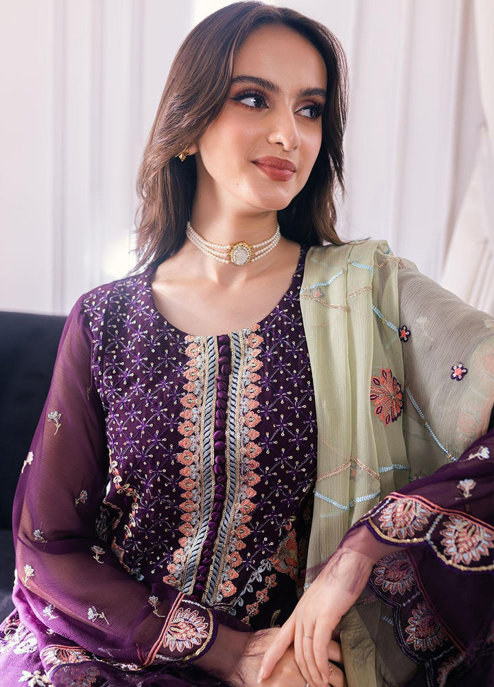 Ella By Sahane Embroidered Chiffon Suits Unstitched 3 Piece SNE23EL SAH-1004 Drizella - Formal Collection