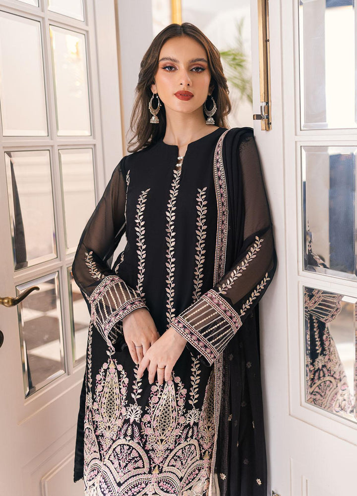 Ella By Sahane Embroidered Chiffon Suits Unstitched 3 Piece SNE23EL SAH-1009 Charlotte - Formal Collection