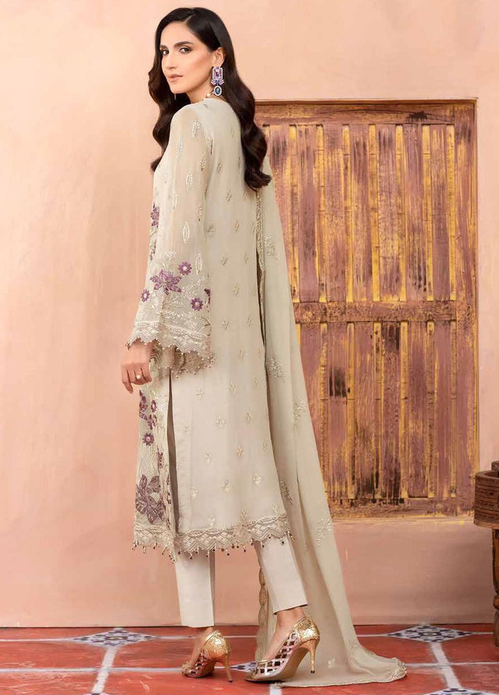 Elnaz By Flossie Embroidered Chiffon Suits Unstitched 3 Piece FS23EZ E-109 Pristine - Festive Collection