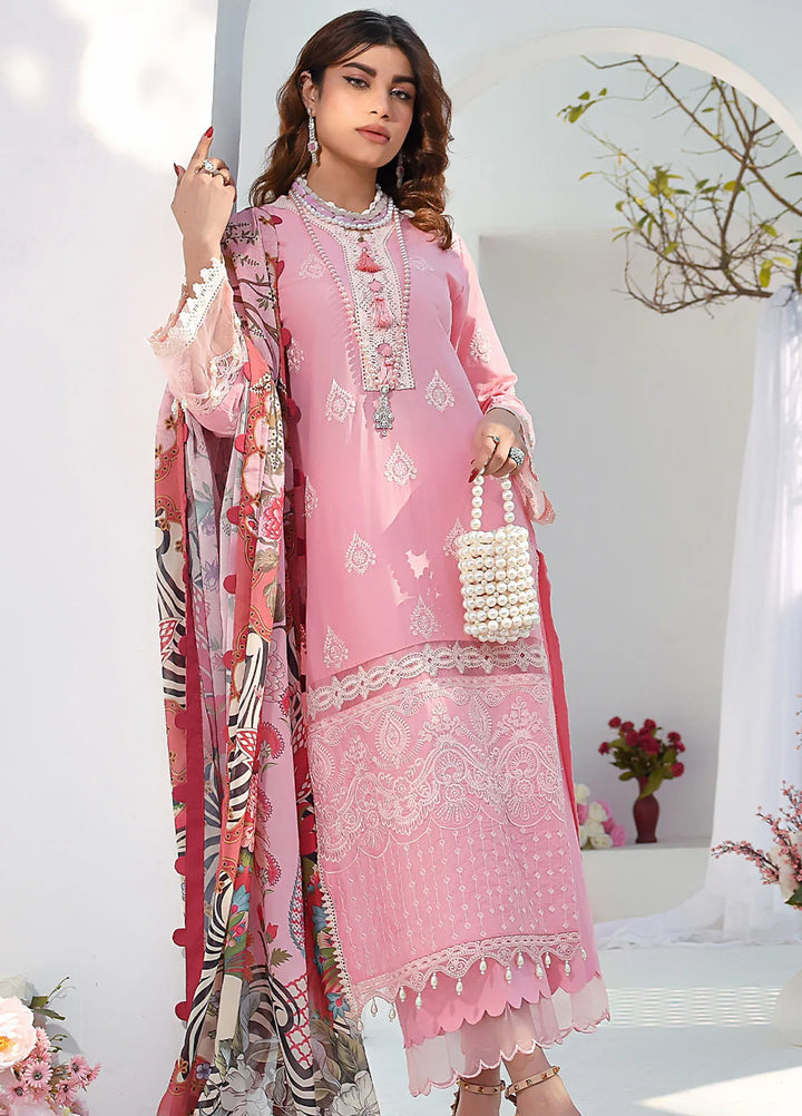 Elsyia By Fiona Embroidered Lawn Suit Unstitched 3 Piece FO24E Prestige - Summer Collection