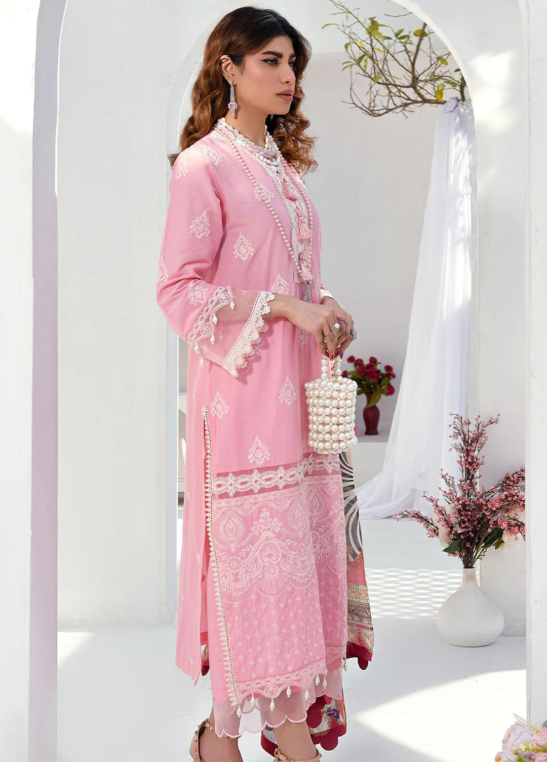Elsyia By Fiona Embroidered Lawn Suit Unstitched 3 Piece FO24E Prestige - Summer Collection