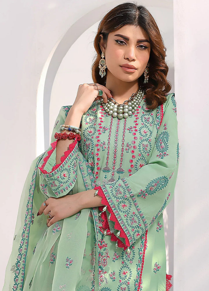 Elsyia By Fiona Embroidered Lawn Suit Unstitched 3 Piece FO24E Sakura - Summer Collection
