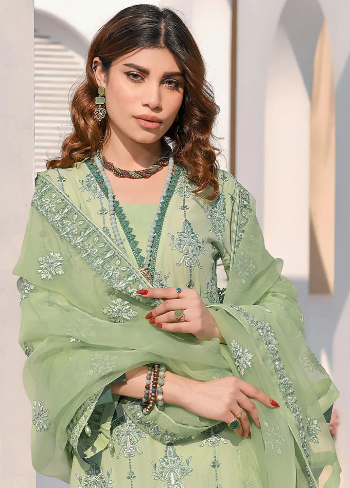 Elysia By Fiona Pret Chikankari Lawn 3 Piece Suit For Girls Zen Garden