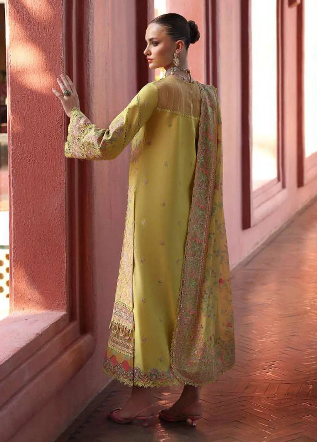 Elysia by Kanwal Malik Embroidered Lawn Suits Unstitched 3 Piece KM24E Summer - Summer Collection