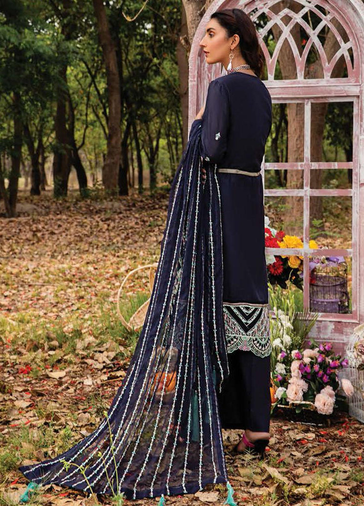 Elysia by Sana Sheraz Embroidered Lawn Suits Unstitched 3 Piece SS21E 01 Mangolia - Luxury Collection