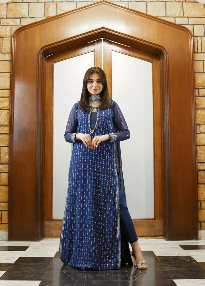 Elyssa by Sahane Embroidered Chiffon Suits Unstitched 3 Piece SNE25EL CT-19002 Elle - Formal Collection