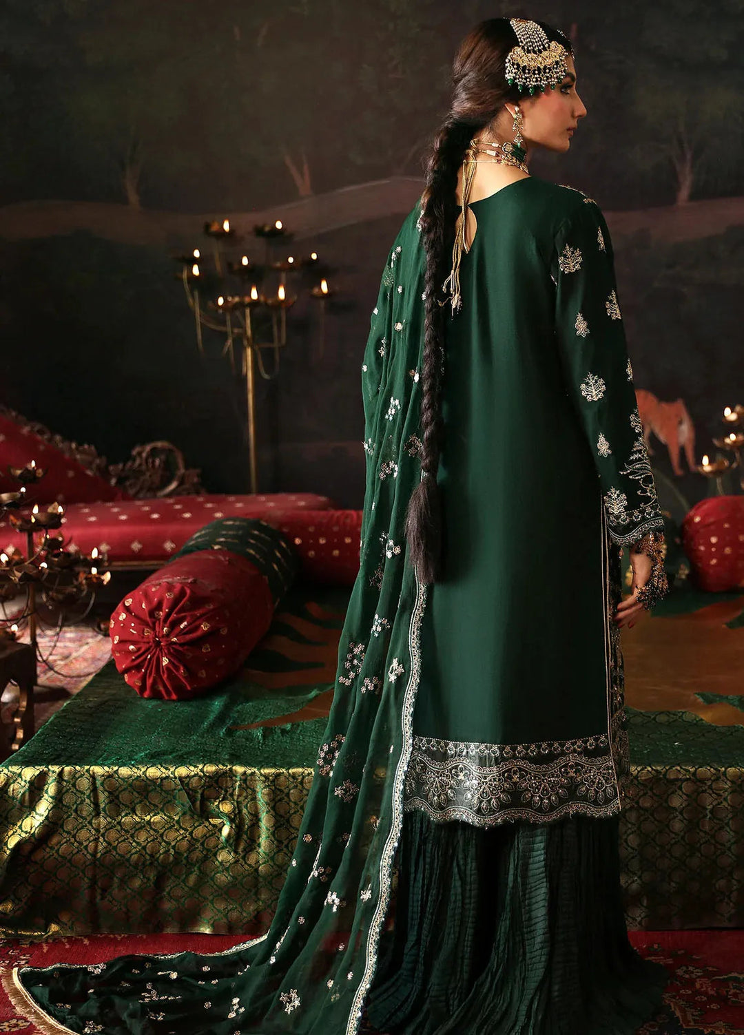 Emaan Adeel Embroidered Chiffon Suits Unstitched 3 Piece EA24DD Baigam Bano - Formals Collection