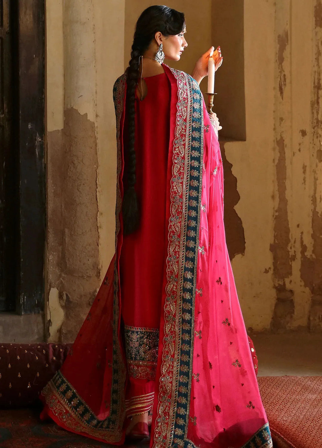 Emaan Adeel Embroidered Chiffon Suits Unstitched 3 Piece EA24DD Saanvi - Formals Collection