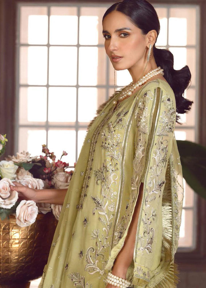 Le Festa By Emaan Adeel Embroidered Chiffon Suits Unstitched 3 Piece EA23-P6 LF-704 - Premium Collection