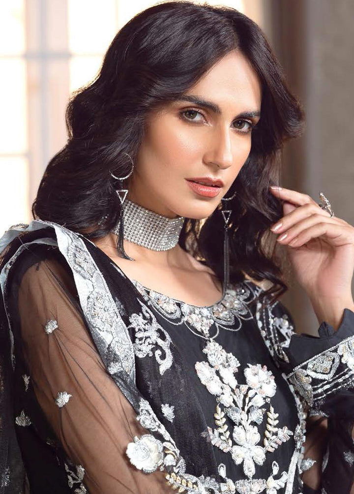 Le Festa By Emaan Adeel Embroidered Net Suits Unstitched 3 Piece EA23-P6 LF-705 - Premium Collection