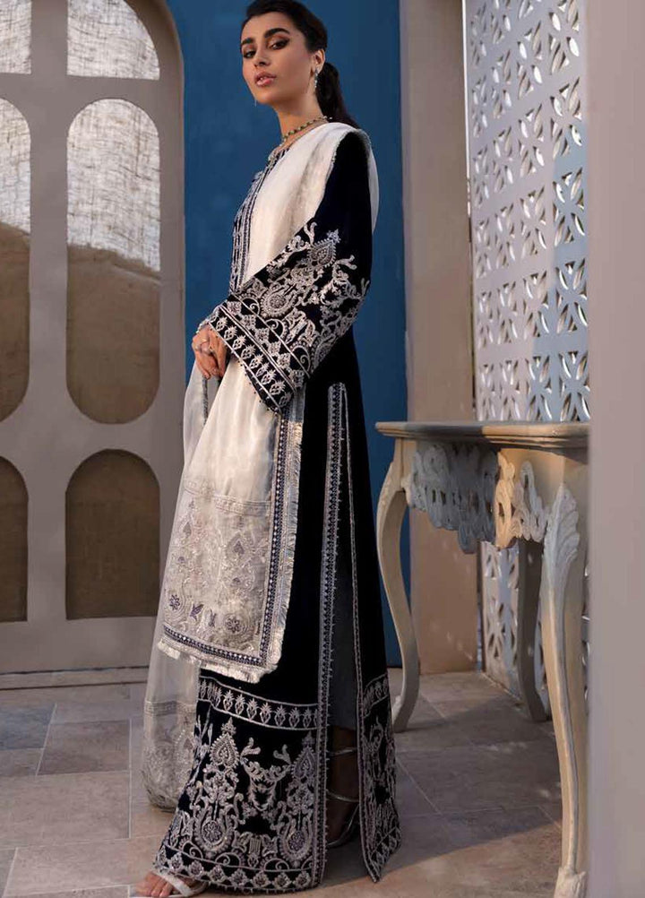 Emaan Adeel Embroidered Velvet Suits Unstitched 3 Piece EA21MM MK-06 - Winter Collection