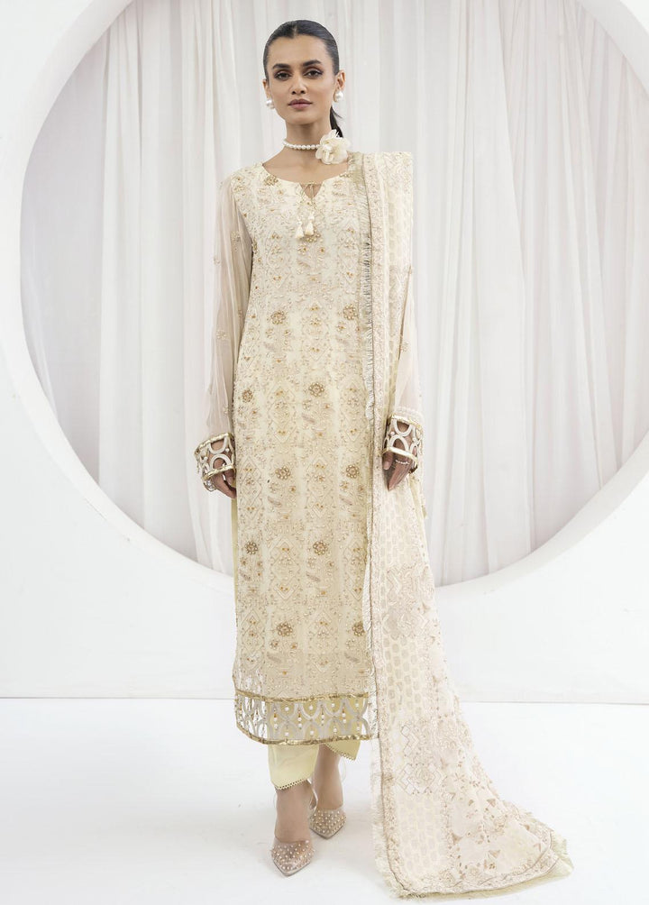Emaan Adeel Embroidered Chiffon Suits Unstitched 3 Piece EA23OE AL-07 - Exclusive Collection