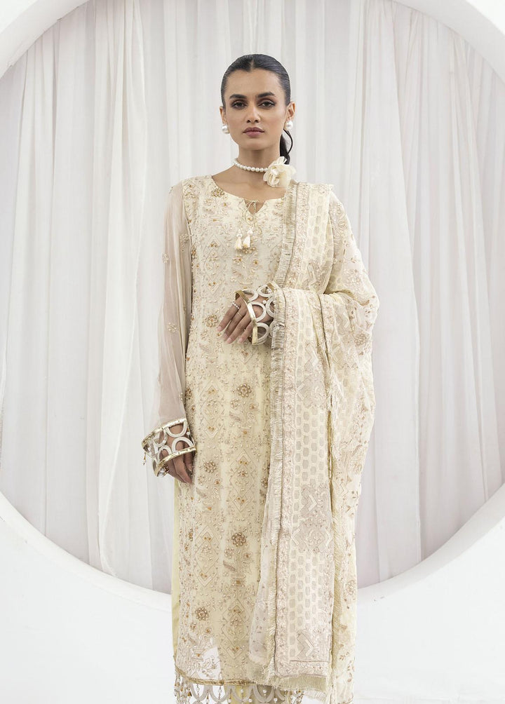 Emaan Adeel Embroidered Chiffon Suits Unstitched 3 Piece EA23OE AL-07 - Exclusive Collection