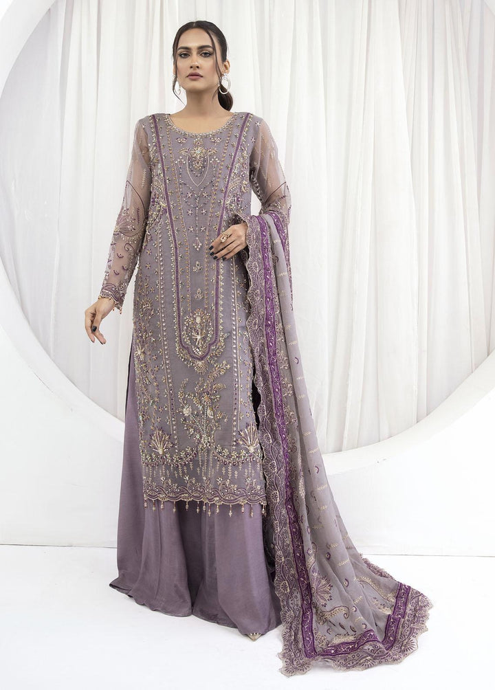 Emaan Adeel Embroidered Organza Suits Unstitched 3 Piece EA23OE AL-10 - Exclusive Collection