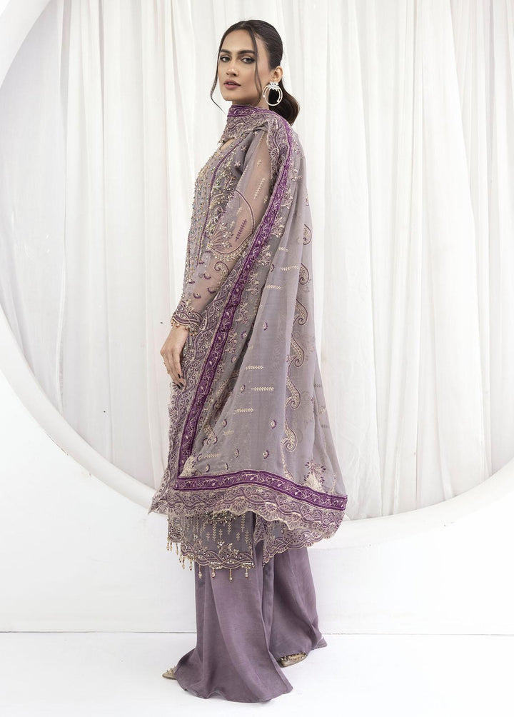Emaan Adeel Embroidered Organza Suits Unstitched 3 Piece EA23OE AL-10 - Exclusive Collection