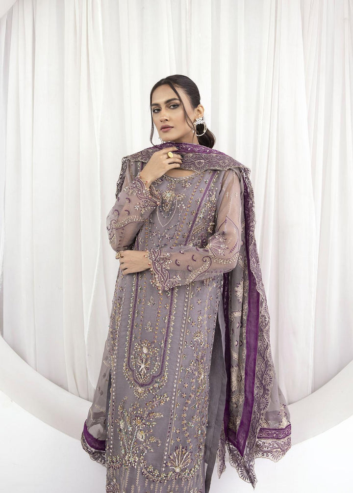 Emaan Adeel Embroidered Organza Suits Unstitched 3 Piece EA23OE AL-10 - Exclusive Collection