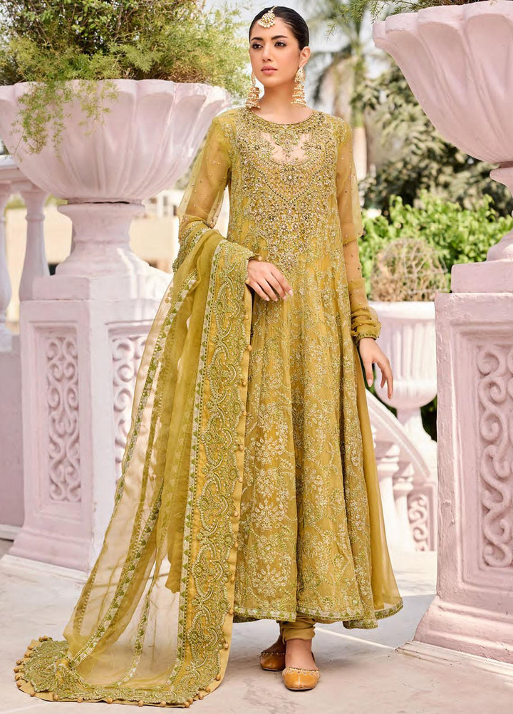 Emaan Adeel Embroidered Chiffon Suits Unstitched 3 Piece EA23FE FT-07 - Luxury Festive Collection