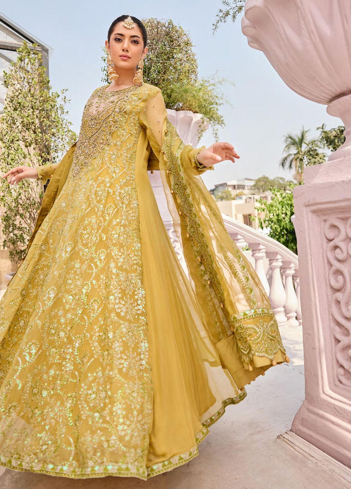 Emaan Adeel Embroidered Chiffon Suits Unstitched 3 Piece EA23FE FT-07 - Luxury Festive Collection