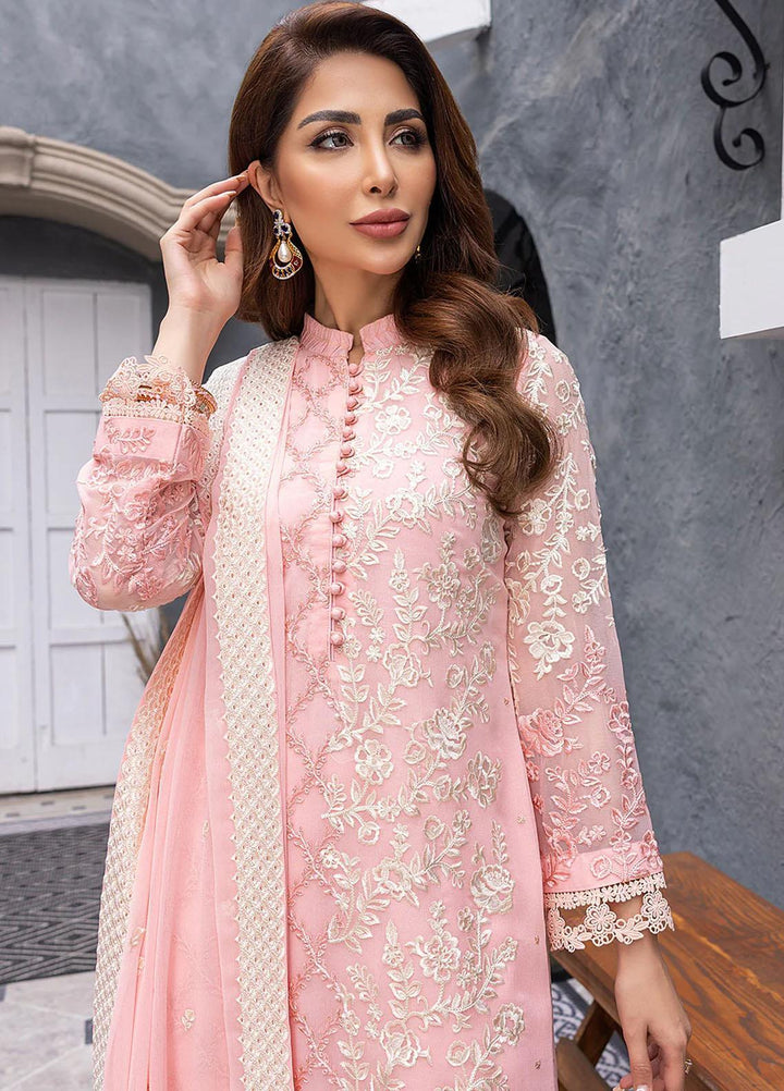 Ensembles By Azure Embroidered Chiffon Suits Unstitched 3 Piece AZU23EC Imperial Glow - Festive Collection