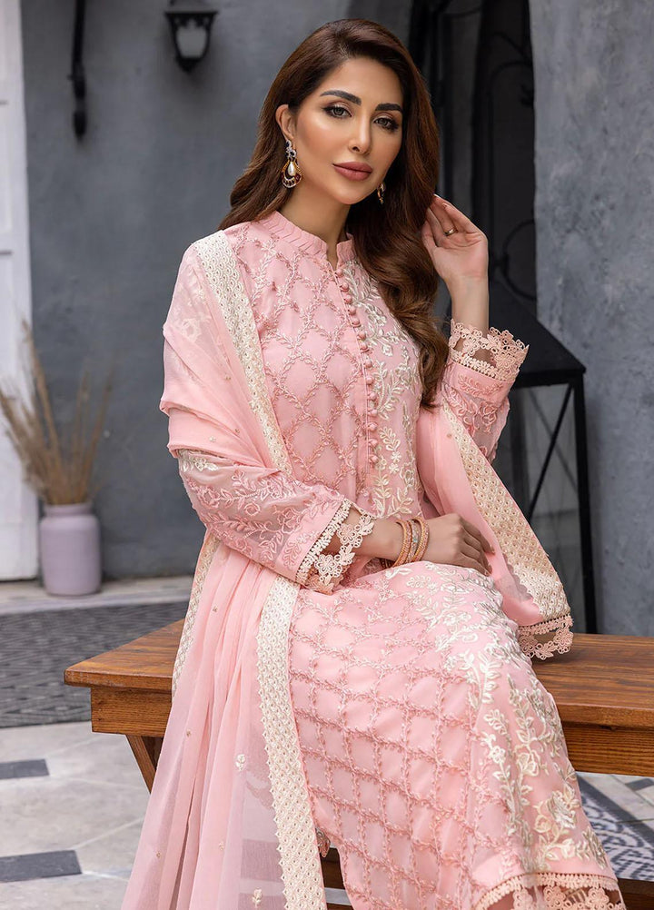 Ensembles By Azure Embroidered Chiffon Suits Unstitched 3 Piece AZU23EC Imperial Glow - Festive Collection