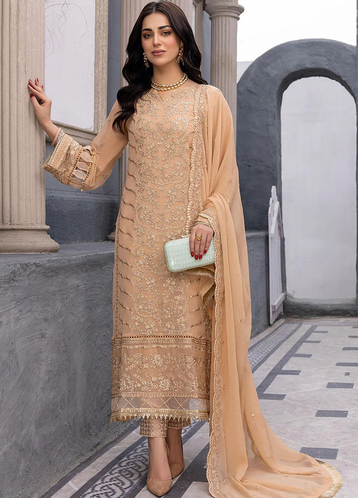 Ensembles By Azure Embroidered Chiffon Suits Unstitched 3 Piece AZU23EC Allure - Festive Collection