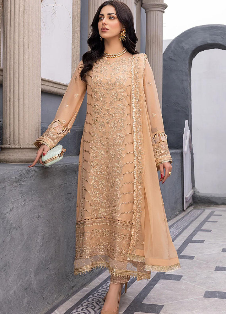 Ensembles By Azure Embroidered Chiffon Suits Unstitched 3 Piece AZU23EC Allure - Festive Collection