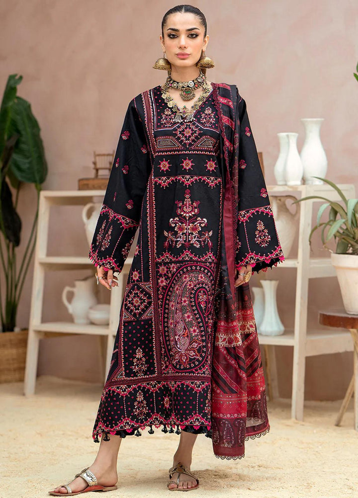 Esha Eshaal By Bin Ilyas Embroidered Lawn Suits Unstitched 3 Piece BI23EE 911-B - Summer Collection