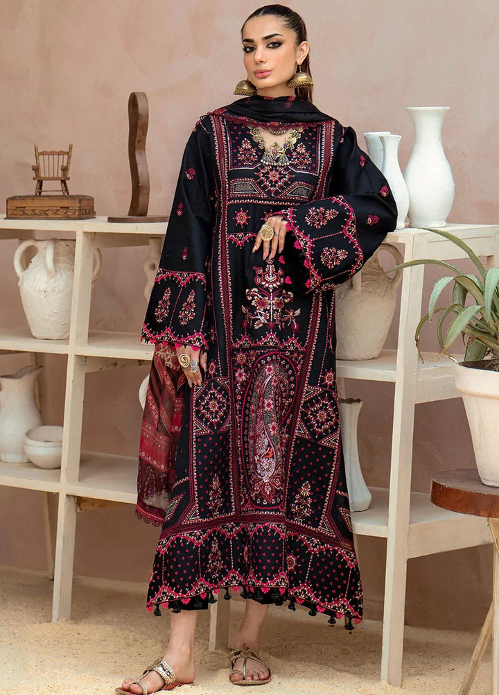 Esha Eshaal By Bin Ilyas Embroidered Lawn Suits Unstitched 3 Piece BI23EE 911-B - Summer Collection