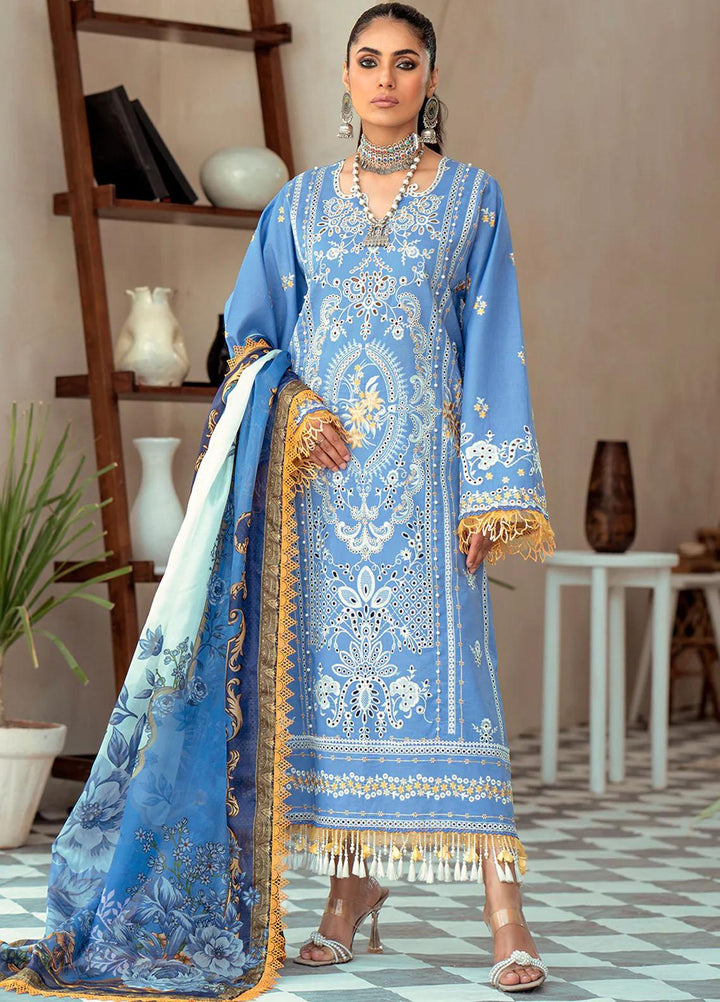 Esha Eshaal By Bin Ilyas Embroidered Lawn Suits Unstitched 3 Piece BI23EE 912-A - Summer Collection