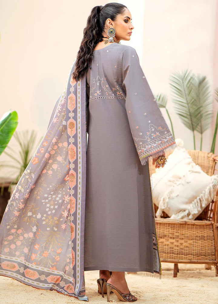 Esha Eshaal By Bin Ilyas Embroidered Lawn Suits Unstitched 3 Piece BI23EE 913-A - Summer Collection