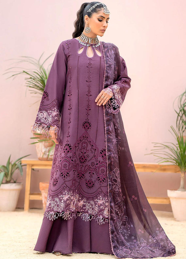 Esha Eshaal By Bin Ilyas Embroidered Lawn Suits Unstitched 3 Piece BI23EE 914-A - Summer Collection